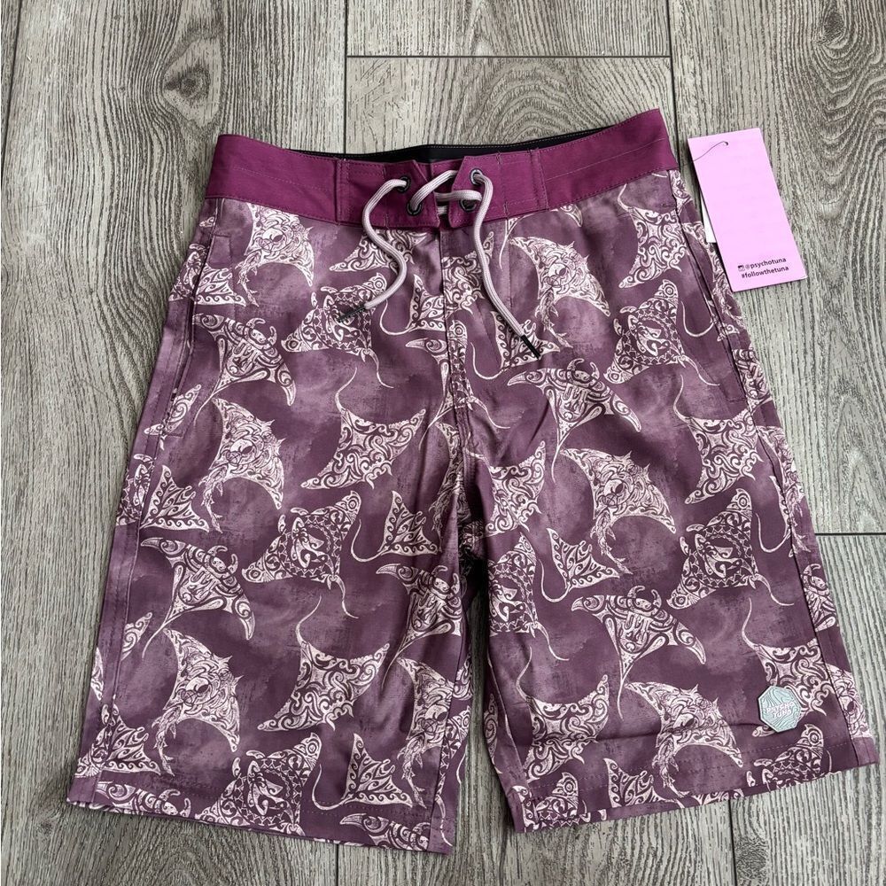 Psycho Tuna  boys swim trunk with no underwear lining